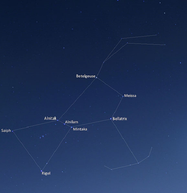 Orion Constellation Stars & Belt