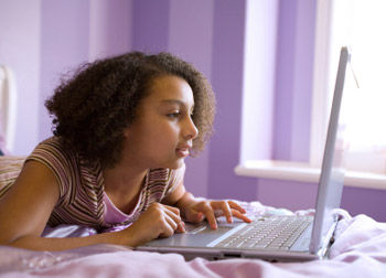 Child playing games