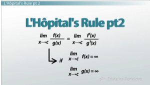 What is L'Hopital's Rule? - Video & Lesson Transcript | Study.com