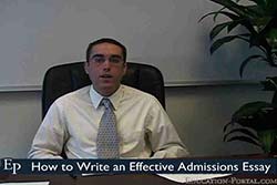 How to Write an Effective Admissions Essay Video