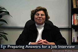 Preparing Answers for a Job Interview Video
